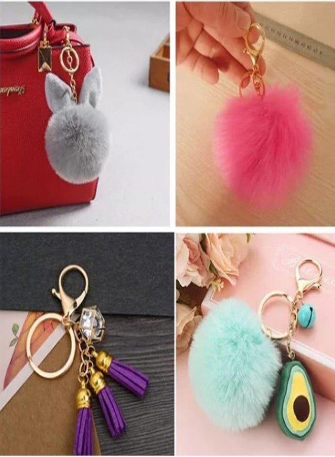 Evaluemart 10 PCS Lobster Claw Clasps with Jump Ring and Extension Chain, Swivel Snap Hooks for Jewelry Making DIY Keychain Craft Project, Gold - Image 5